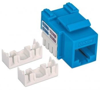 INTELLINET Moduł Keystone RJ45 UTP Kat6 Niebieski