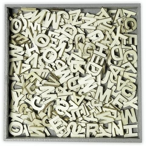 Knorr Prandell Knorr Prandel drewniane ozdoby, Alfabet, 250 sztuk