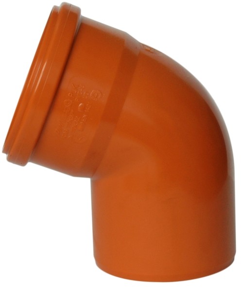 Pipelife Kolano kanalizacyjne 67° 160 mm pomarańczowe 3496101650
