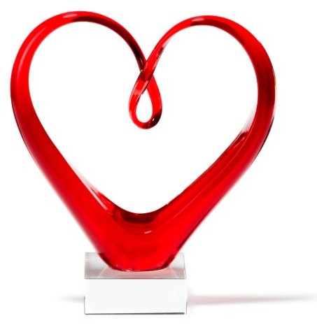 Leonardo 090871 rzeźba Heart, czerwony 90871