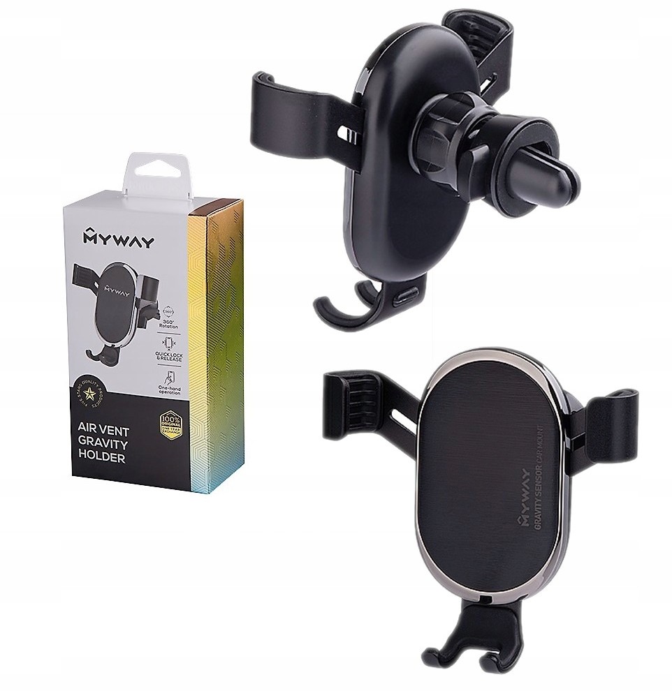 Uchwyt telefonu Myway grawitacyjny na kratkę wlot