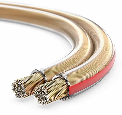 Sonero sonero 20 metrów 2 x 2,50 mm CCA kabel głośnikowy/kabel głośnikowy, kolor: przezroczysty S-SC2250T-20