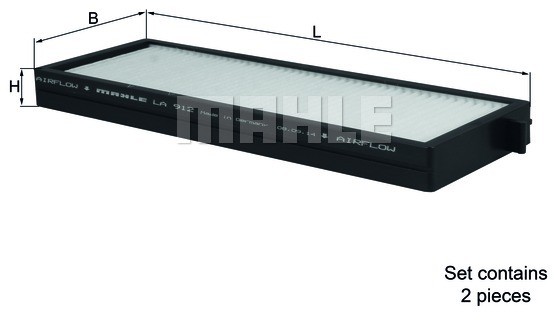Mahle FILTR PYŁKOWY KABINOWY KNECHT LA 912/S HYUNDAI I20 08