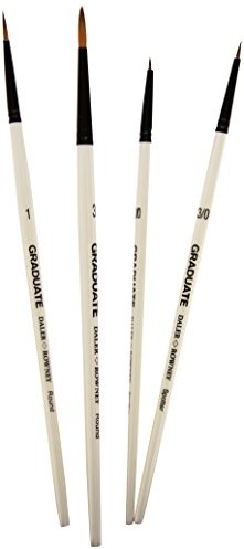 Daler Rowney stopni tego 4 Brush Synthetic szczegółów zestaw