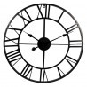 Clayre & Eef Zegar Ażurowy Metalowy Czarny CE5KL0138