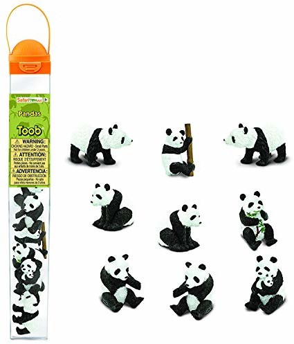 Safari 12 Panda figurki w rura