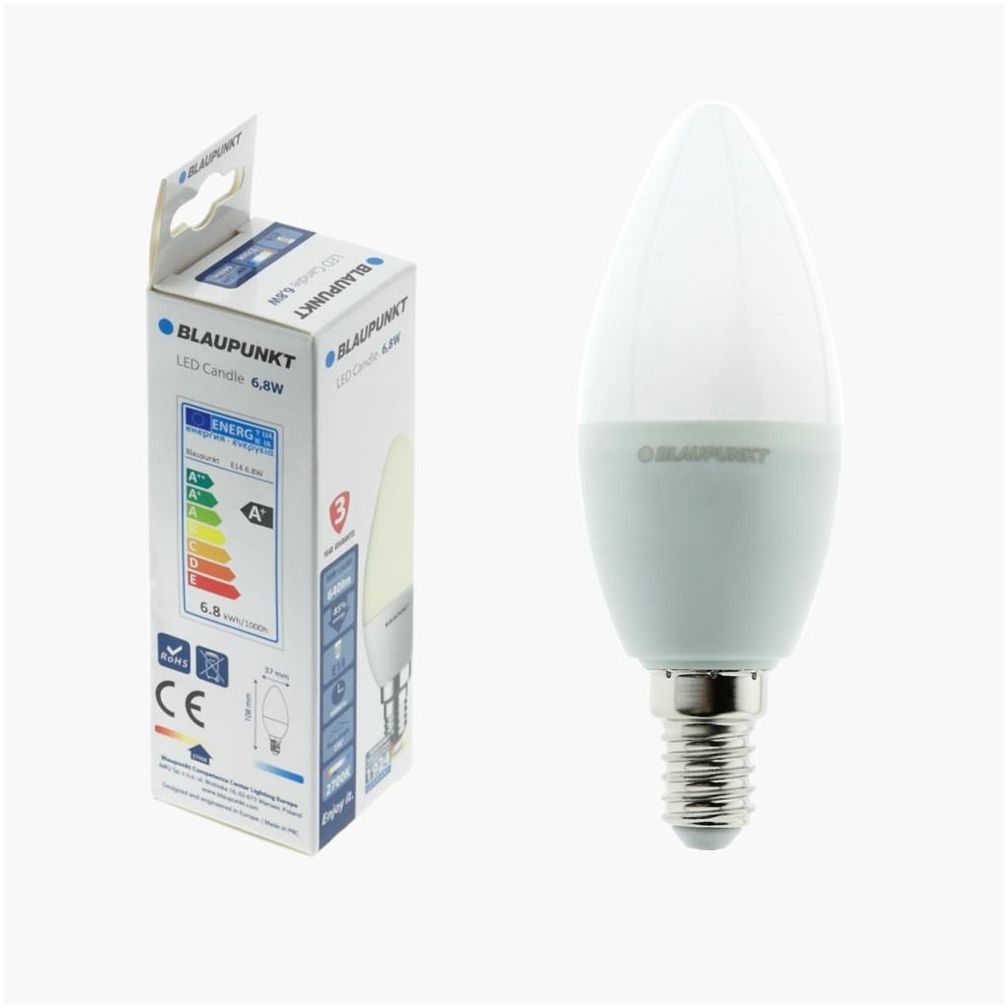 BLAUPUNKT Żarówka LED E14 6.8 W = 50 W 640 lm Ciepła biel Blaupunkt