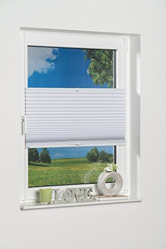 K-home Palma przyciemniająca roleta plisowana na okno., biały, 90 x 130 cm 444192-6