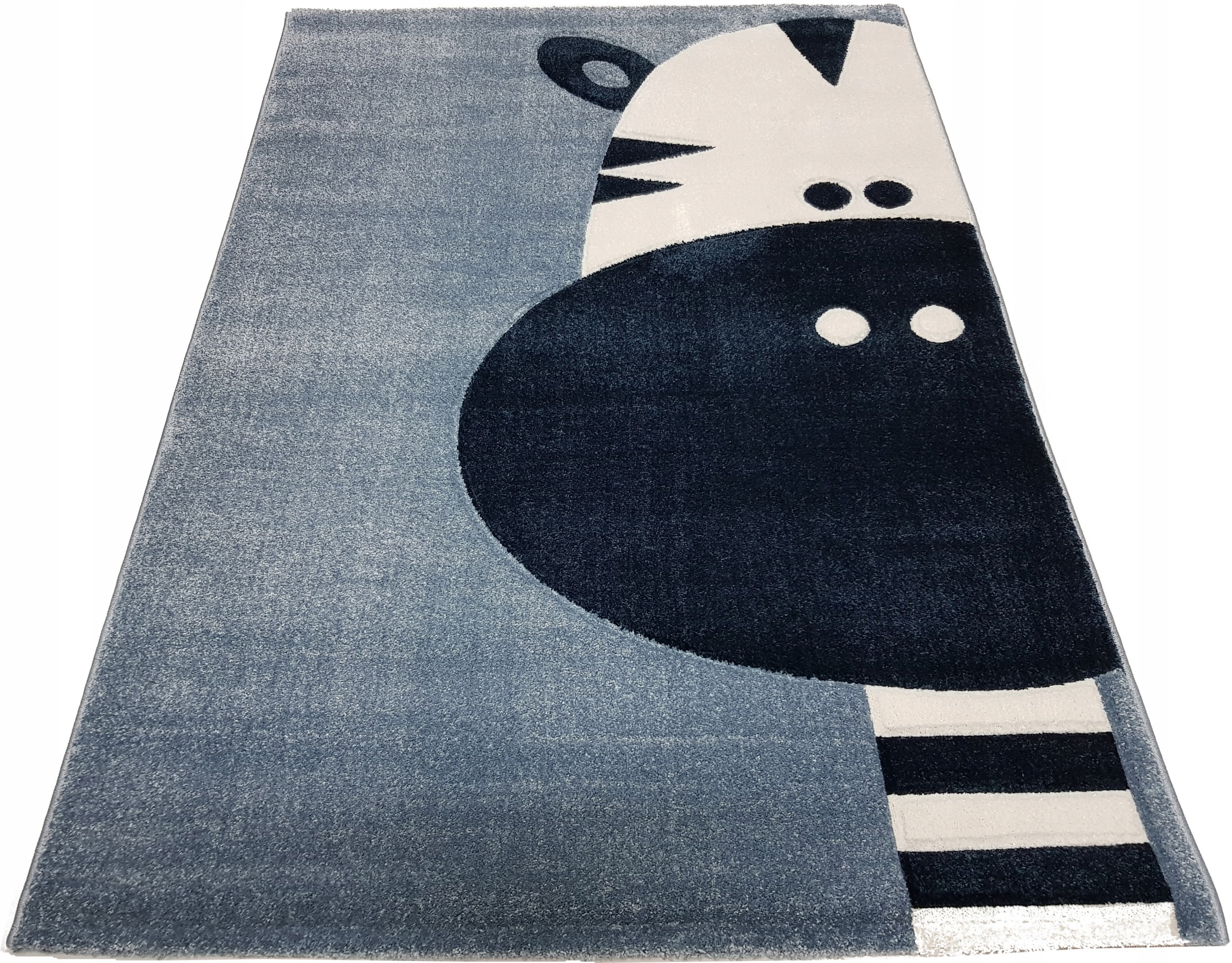 Dywan Avanos Kids 3D 160x230 zebra niebieski pasy