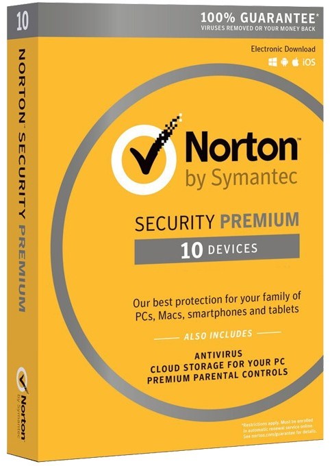 Symantec ESD Norton Sec.PREMIUM ESD 1U 10Dvc 3Y 21386620