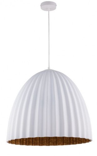 Sigma biała lampa wisząca 70 cm miedziana wew. TELMA 32030 duża lampa sufitowa nad stół do jadalni