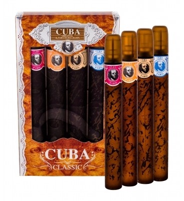 Cuba Blue zestaw Edt 35ml Yelow + Edt 35ml Blue + Edt 35ml Red + Edt 35ml Orange dla mężczyzn