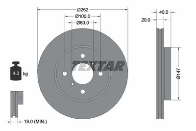 TEXTAR (TMD Friction Services GmbH) (TMD Friction Services GmbH) 92292903 92292903