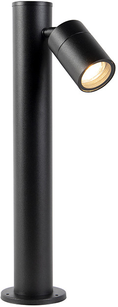 QAZQA Lampa zewnętrzna czarna 45cm IP44 regulowana - Solo