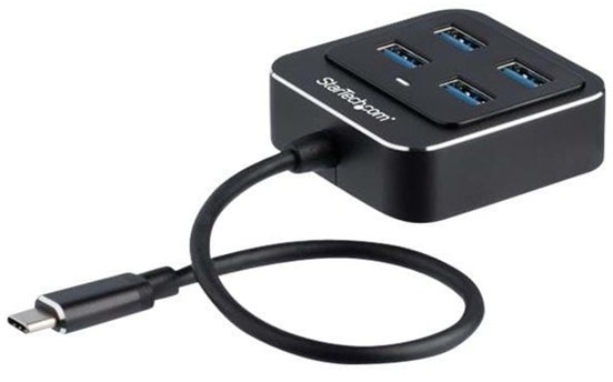 Startech com com 4-Port USB-C Hub - USB C to USB 3.1 Gen 2 Hub - 4x USB-A Ports - hub - 4 ports USB hub - 4 - Czarny HB31C4AB