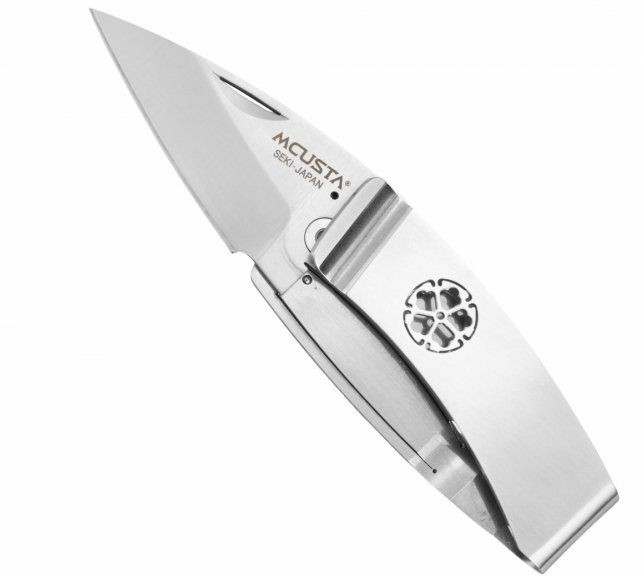 Mcusta zanmai Nóż składany Pocket Clip AUS8 Kikyo 5 cm MC-0082