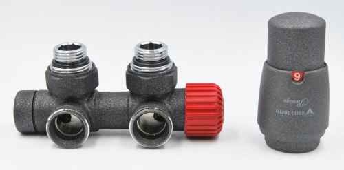 Vario Term Varioterm TWINS zintegrowany zestaw termostatyczny wersja lewa kolor grafit strukturalny TSGS0205CFK/L TSGS0205CFK/L