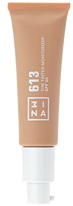 3ina 3INA MAKEUP  wegański  Cruelty Free  The Tinted Moisturizer SPF30 613  kolor skóry  krem BB lekki do średniego krycia, kwas hialuronowy, SPF Face Moisturiser do wszystkich odcieni skóry