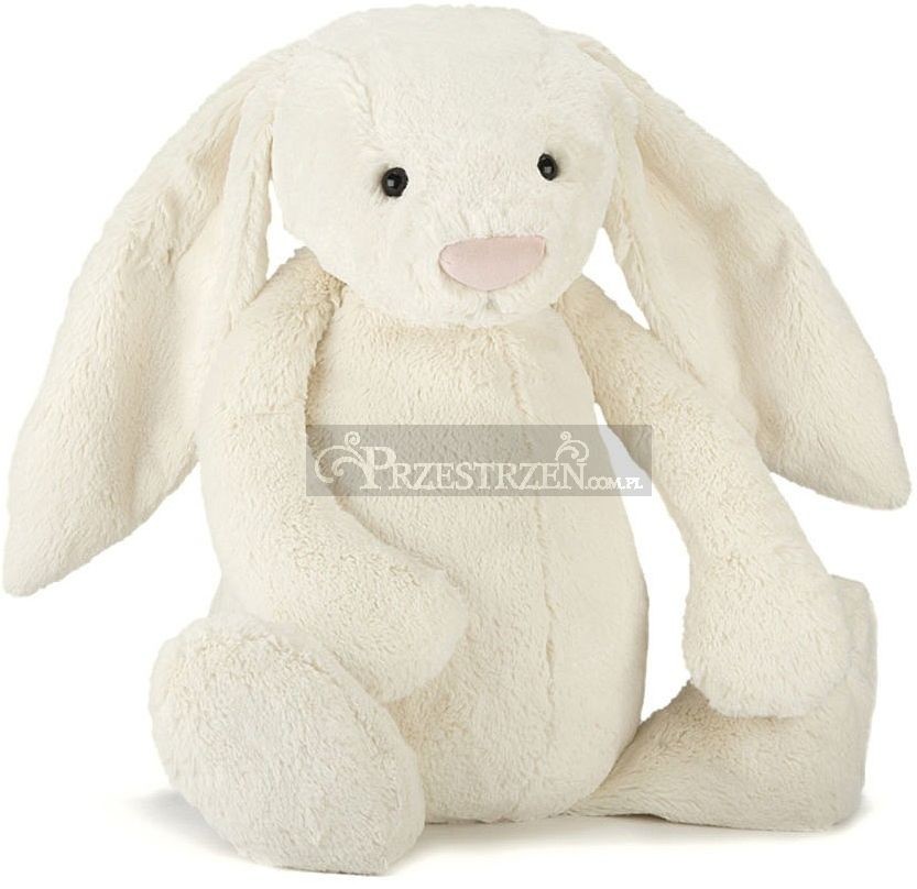 Jellycat PLUSZOWA MASKOTKA Kremowy Królik BARDZO DUŻY 67 cm BARB1BC