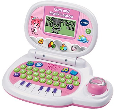 Zdjęcia - Zabawka muzyczna Vtech Lern und Musik Laptop pink, Lerncomputer 
