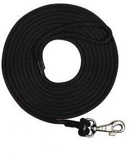 Chaba Smycz linka treningowa czarna 10mm/15m PCHB770