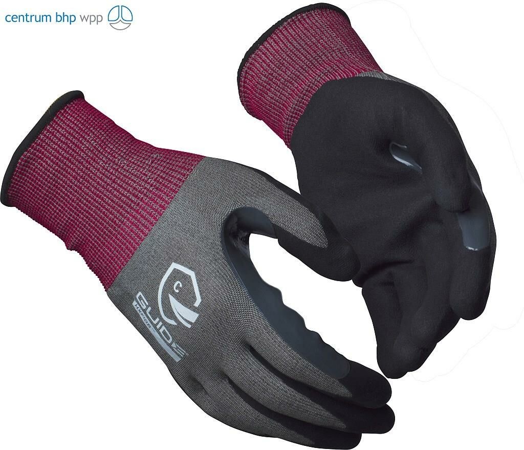 GUIDE Gloves RĘKAWICE OCHRONNE ANTYPRZECIĘCIOWE 6604 HXFIBR ; EN 388:2016 4X41C; EN 407:2004 X1XXXX; ESD