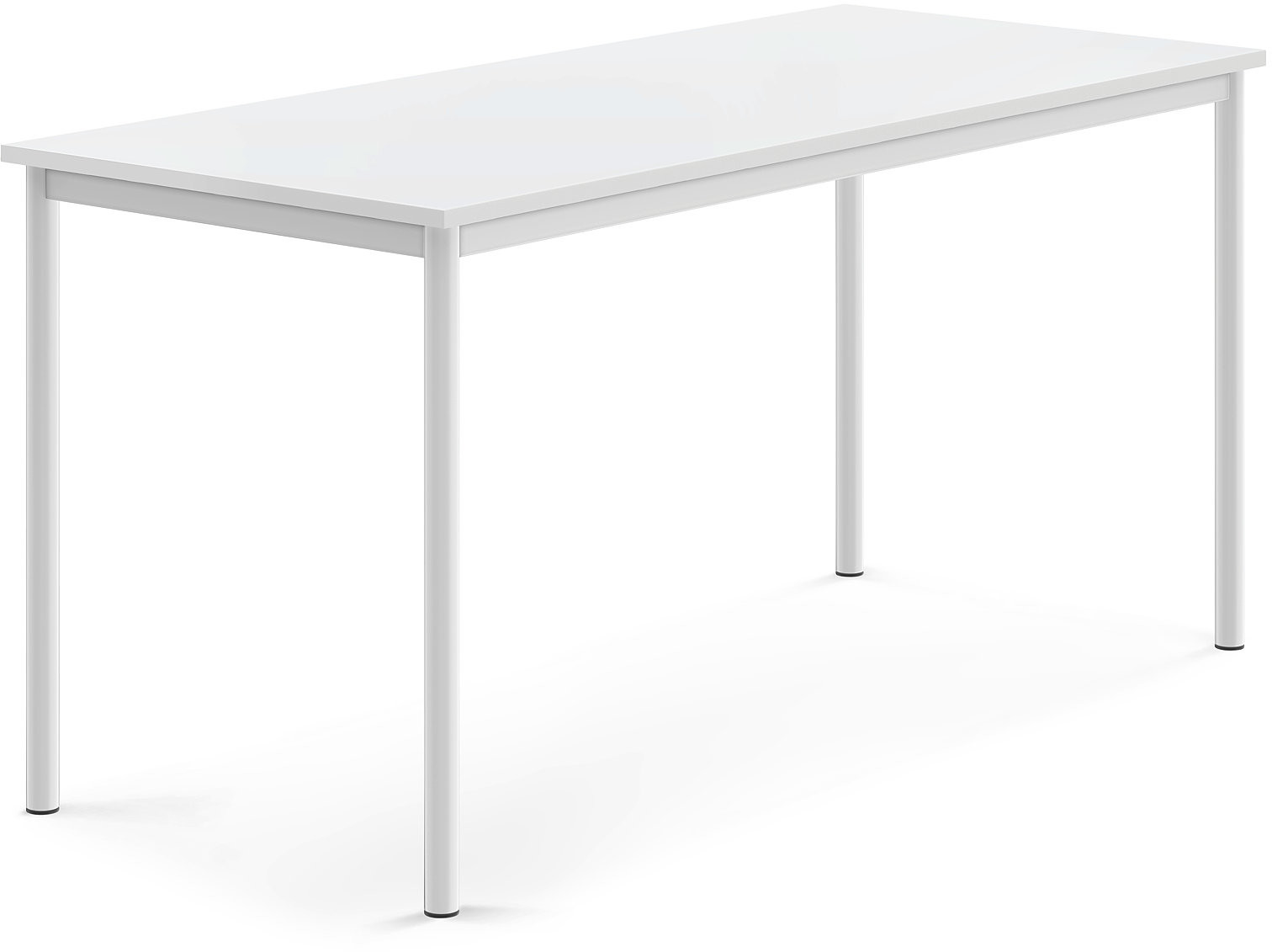 AJ Produkty Biurko BORS, 1600x700x760 mm, biały laminat, biały