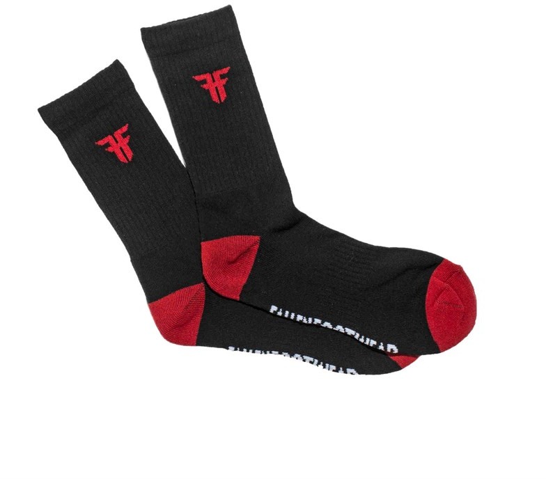 FALLEN skarpetki Trademark Sock Black-Red BLACK-RED)