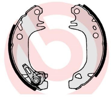 BREMBO Zestaw szczęk hamulcowych S 61 513