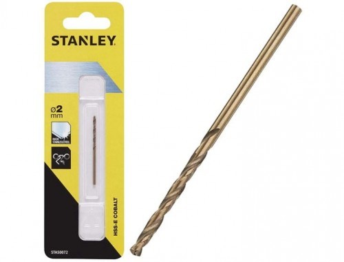 Stanley WIERTŁO DO METALU HSS-E KOBALT 2 mm 50072 STA50072-QZ