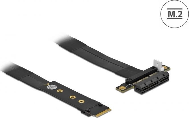 Delock Adapter M.2 wpustem M do PCIe x4 NVMe z kablem 20 cm 64131 64131