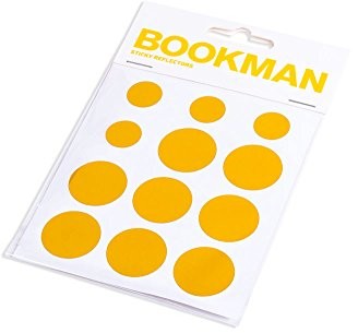 Bookman bookman Sticky reflectors naklejka odblaskowa, żółty, M 03020