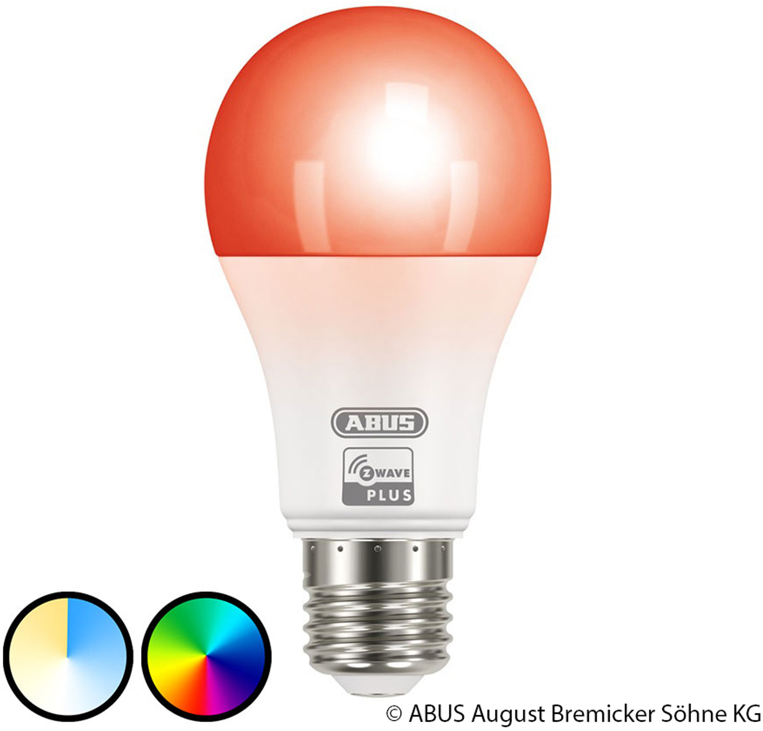 ABUS ABUS Z-Wave E27 9,5 W lampa LED, RGBW