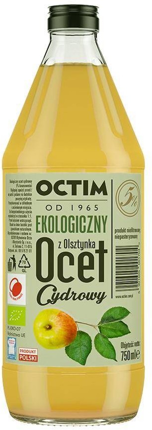 Octim Ocet cydrowy 5% BIO but.szkl, 0,75L