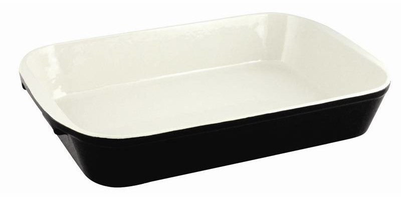Vogue Czarne naczynie żaroodporne | 405x250x(H)70mm | szt. U572