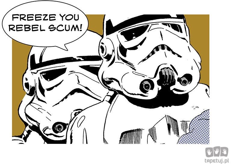 Obraz Komar Star Wars Classic Comic Quote Stormtrooper WB120 WB120