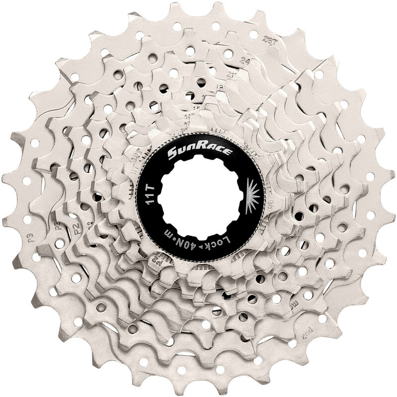 SunRace CSRS1 TAS Cassette 10-speed 11-28T, srebrny 11-28T 2022 Kasety 52.150-10128-5