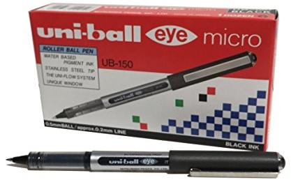 uni-ball Uni-Ball ub150 Eye rollerball Pen kuchenka 0,5 MM czarna koronka 0,2 MM szerokość linii 12 sztuki UB150-N