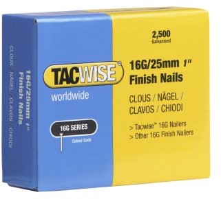 Tacwise Gwoździe tacwise 0666 ocynkowane ( G/25 mm ,2.500 sztuki na opakowanie) 0666