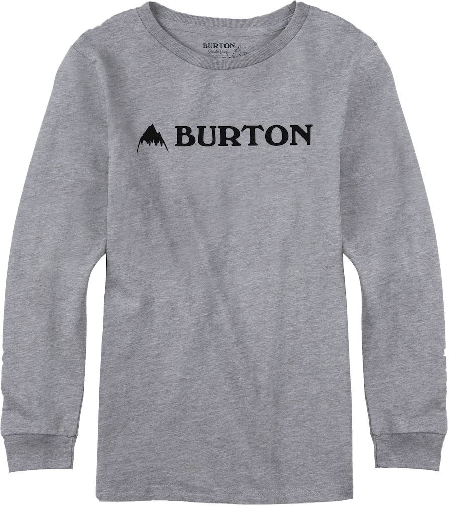 Burton t-shirt BOYS MOUNTAIN HORIZONTAL LS GRAY HEATHER