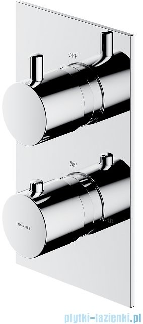 Omnires Y bateria podtynkowa termostatyczna 2-wyjściowa element natynkowy chrom Y1236/KROCR