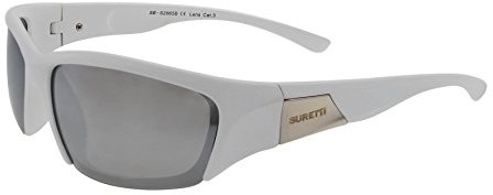 SURETTI Okulary sportowe przeciwsłoneczne suretti, biały, jeden rozmiar SB-S2665