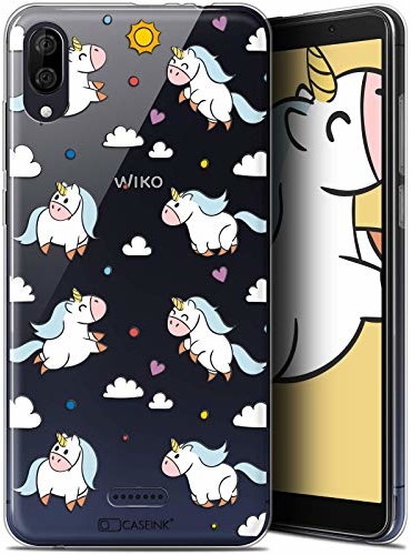 Wiko Caseink Pokrowiec ochronny na Y80, ultracienki, Fantazyjny jednorożec in the Sky CRYSPRNTY80UNICORNSKY