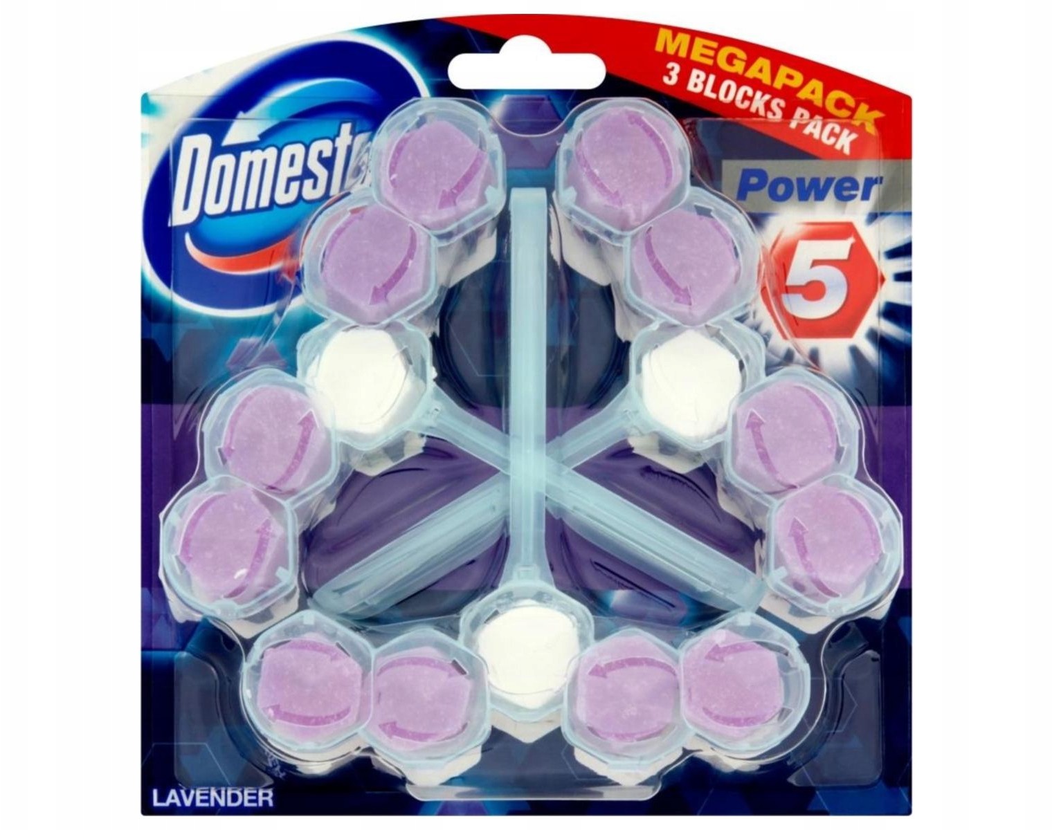 Domestos Lavender Trio Kostka Wc Power 5 55g