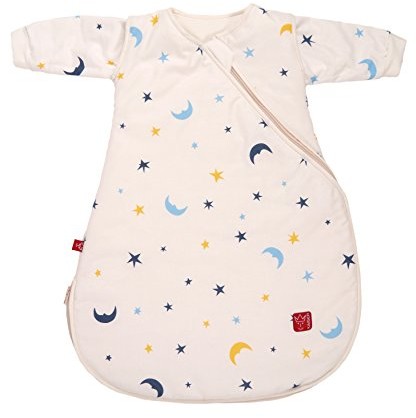 Kaiser 65060280 całoroczny śpiwór Willy, 90 cm długości, księżyc i gwiazdy, Beige