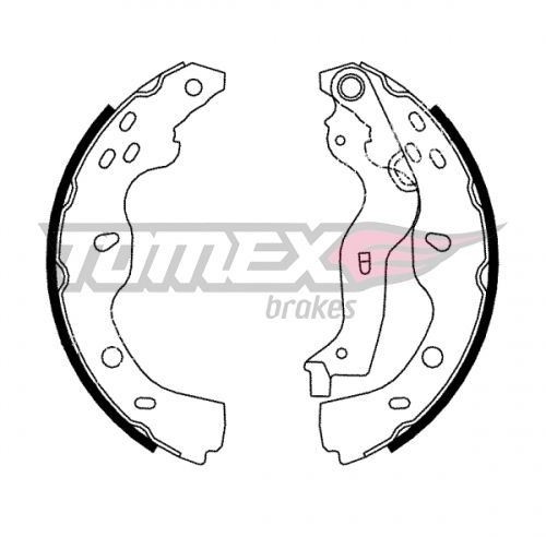 Tomex BRAKES Zestaw szczęk hamulcowych BRAKES TX 22-38 TX 22-38