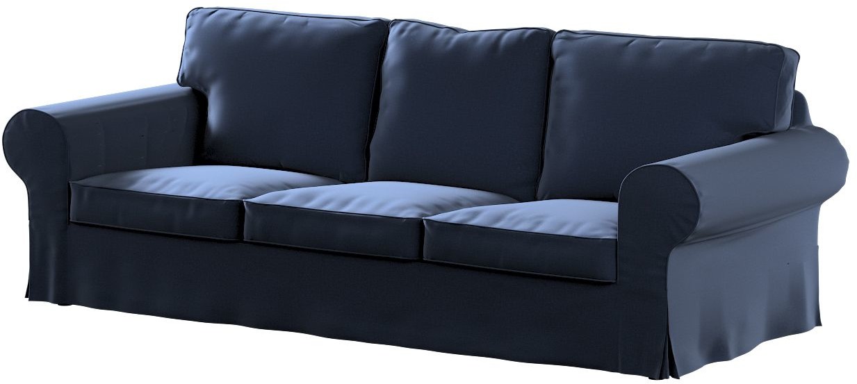 Dekoria Pokrowiec na sofę Ektorp 3-osobową nierozkładaną granatowy 216 x 83 x 73 cm Ingrid 610-705-39
