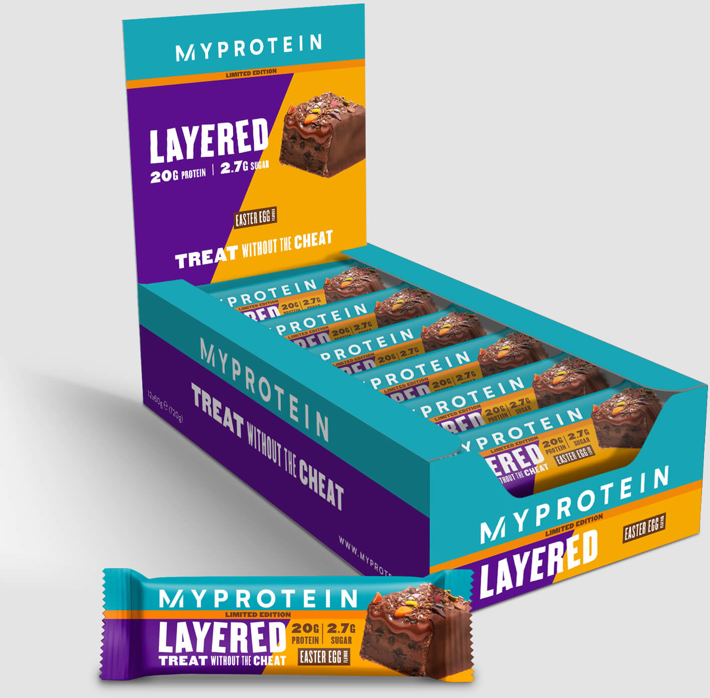 Myprotein 6 Warstwowy Baton Proteinowy - 12 x 60g - Easter Egg Bar