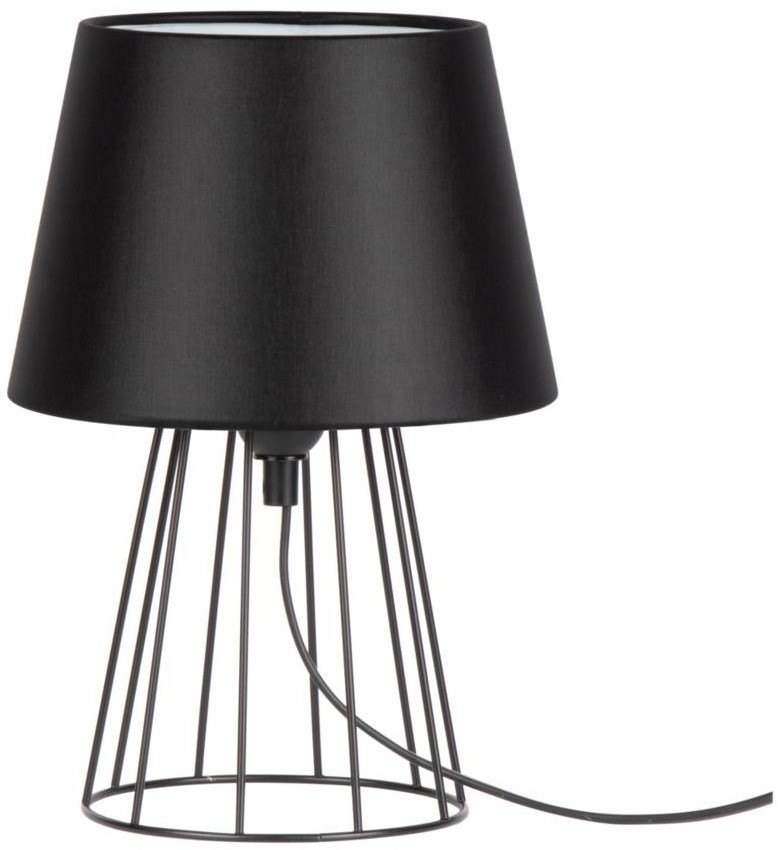 SpotLight 7661104 - Lampa stołowa MANGOO 1xE27/40W/230V czarna