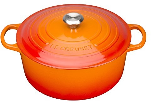 Le Creuset żeliwne naczynie żaroodporne, średnica 26 cm, pomarańczowy, 26 cm 21177260902430